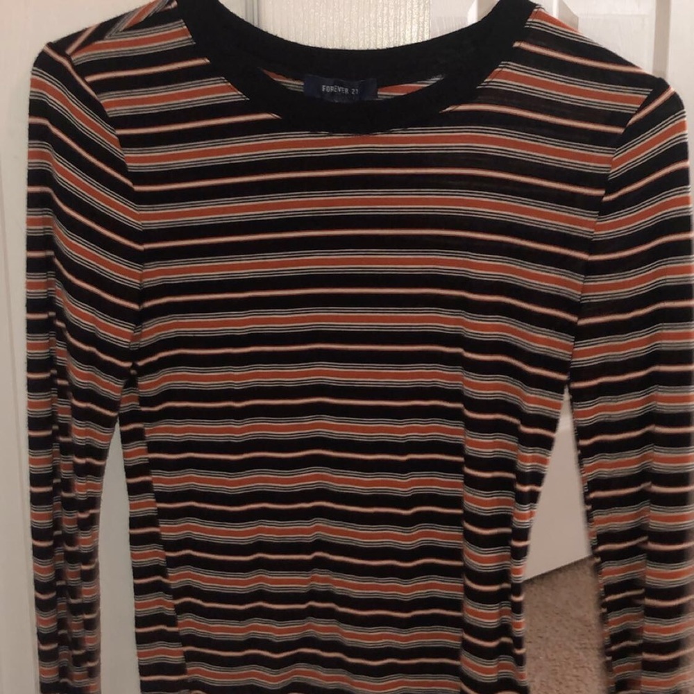 Long sleeve stripe top